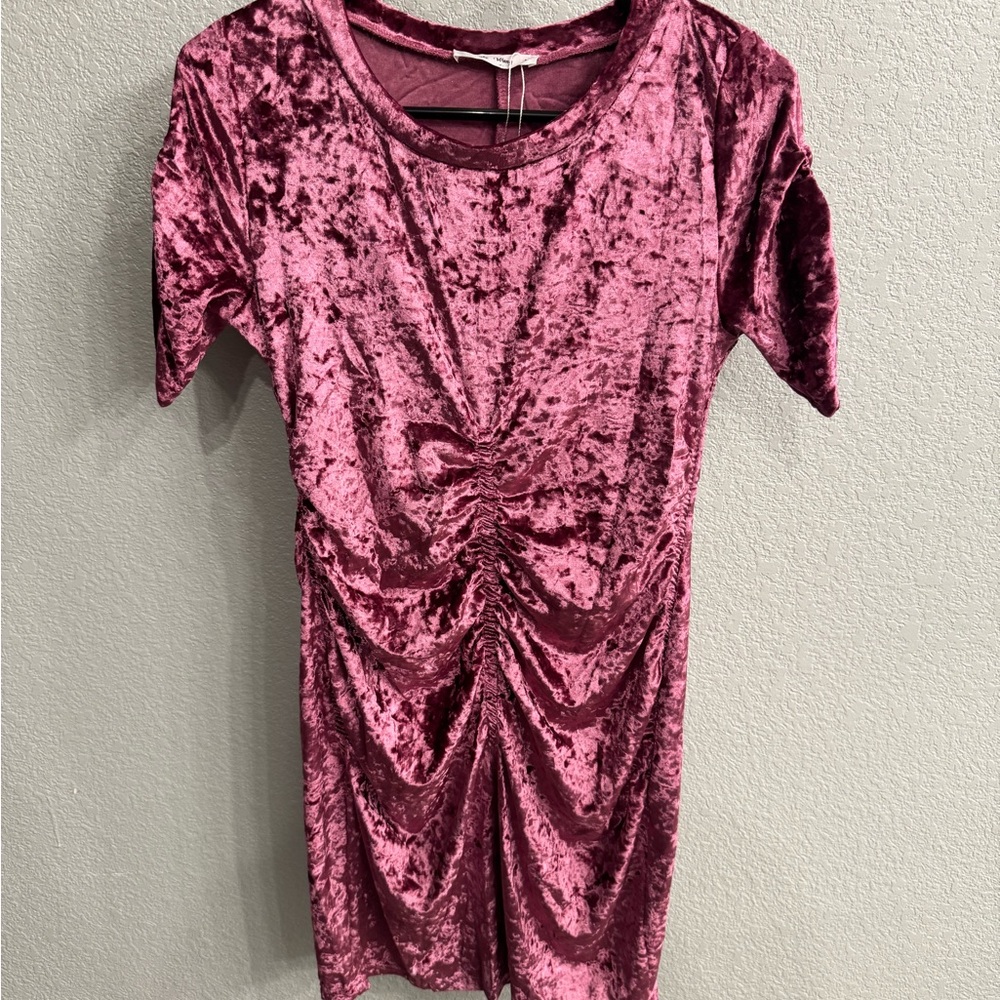 Velvet Ruched Dress